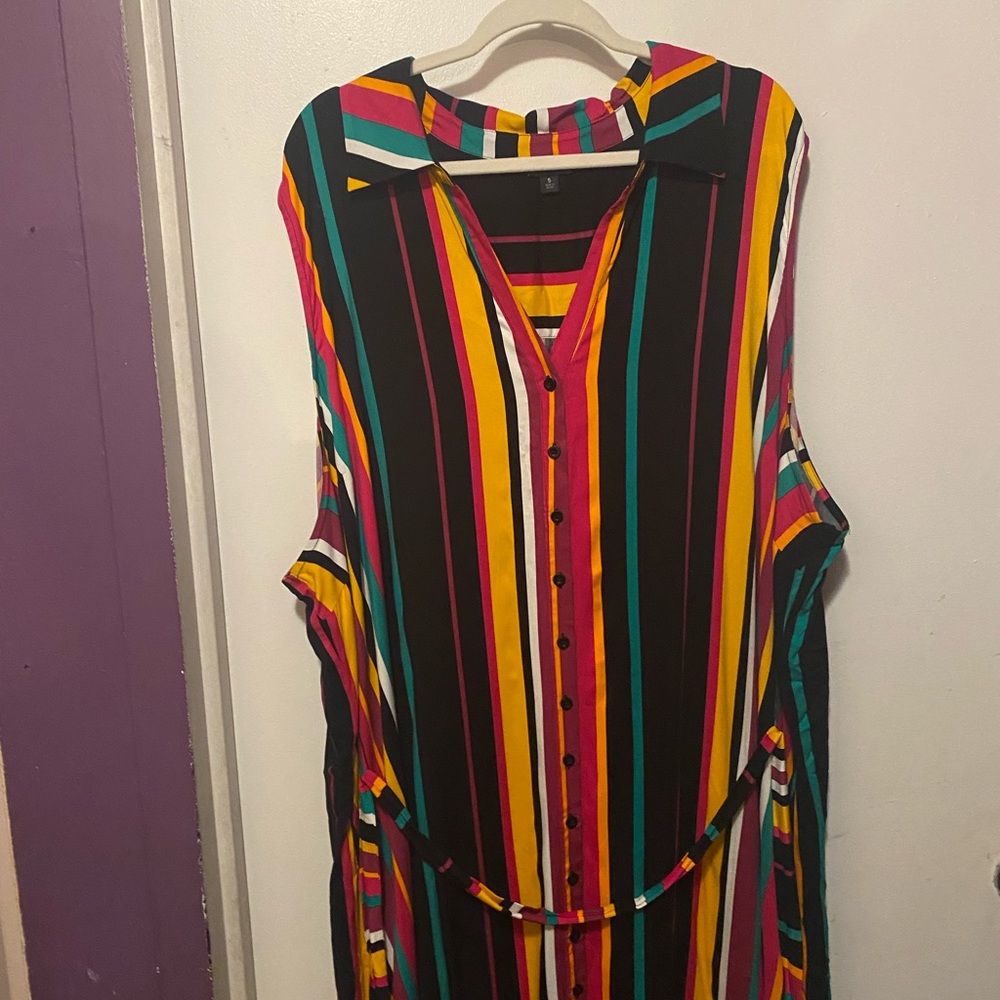 Maxi torrid size 5 shirt dress with belt